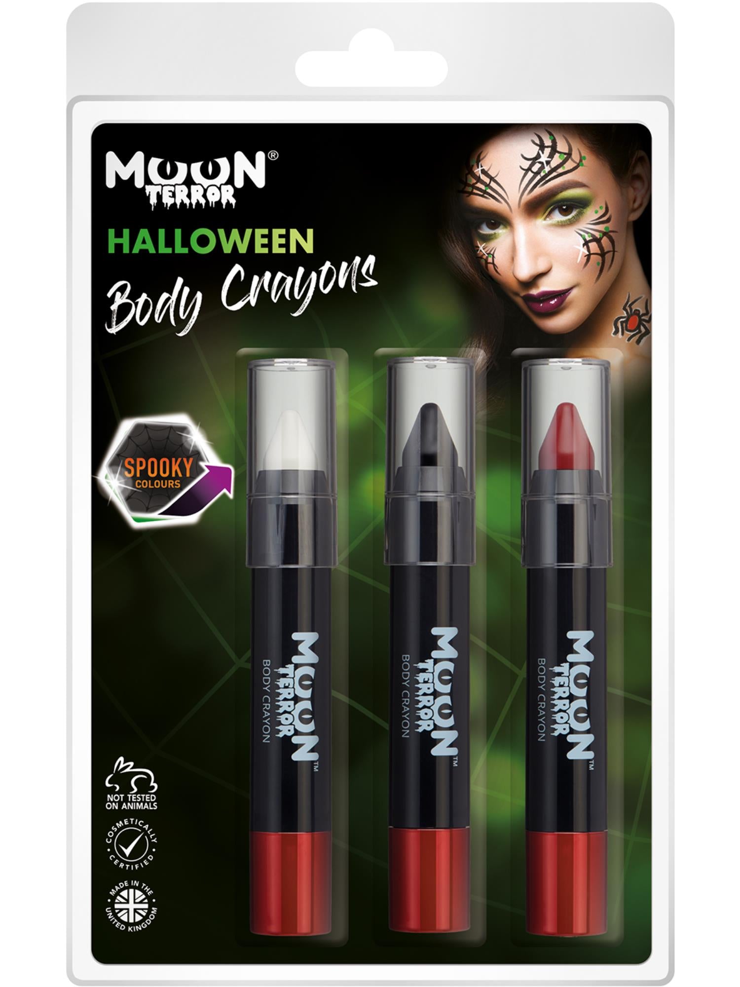 Moon Terror Halloween Body Crayons,