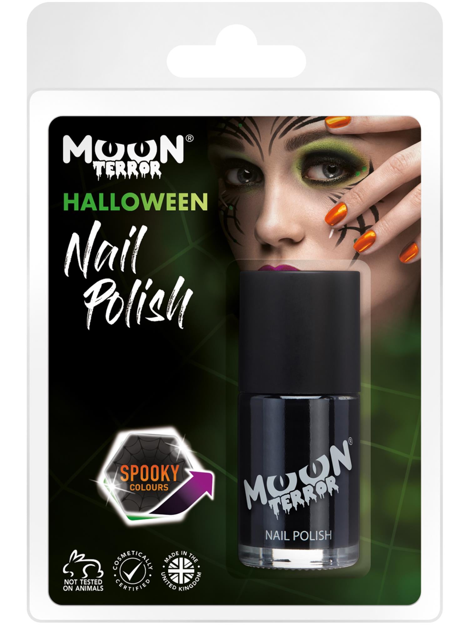 Moon Terror Halloween Nail Polish, Black