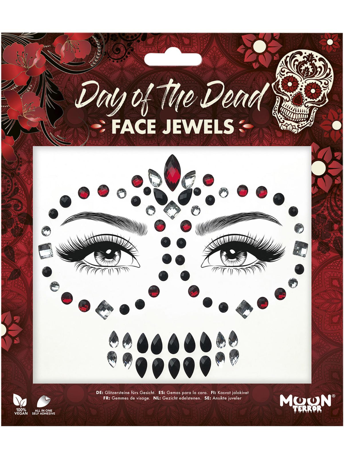Moon Terror Face Jewels, Day of the Dead