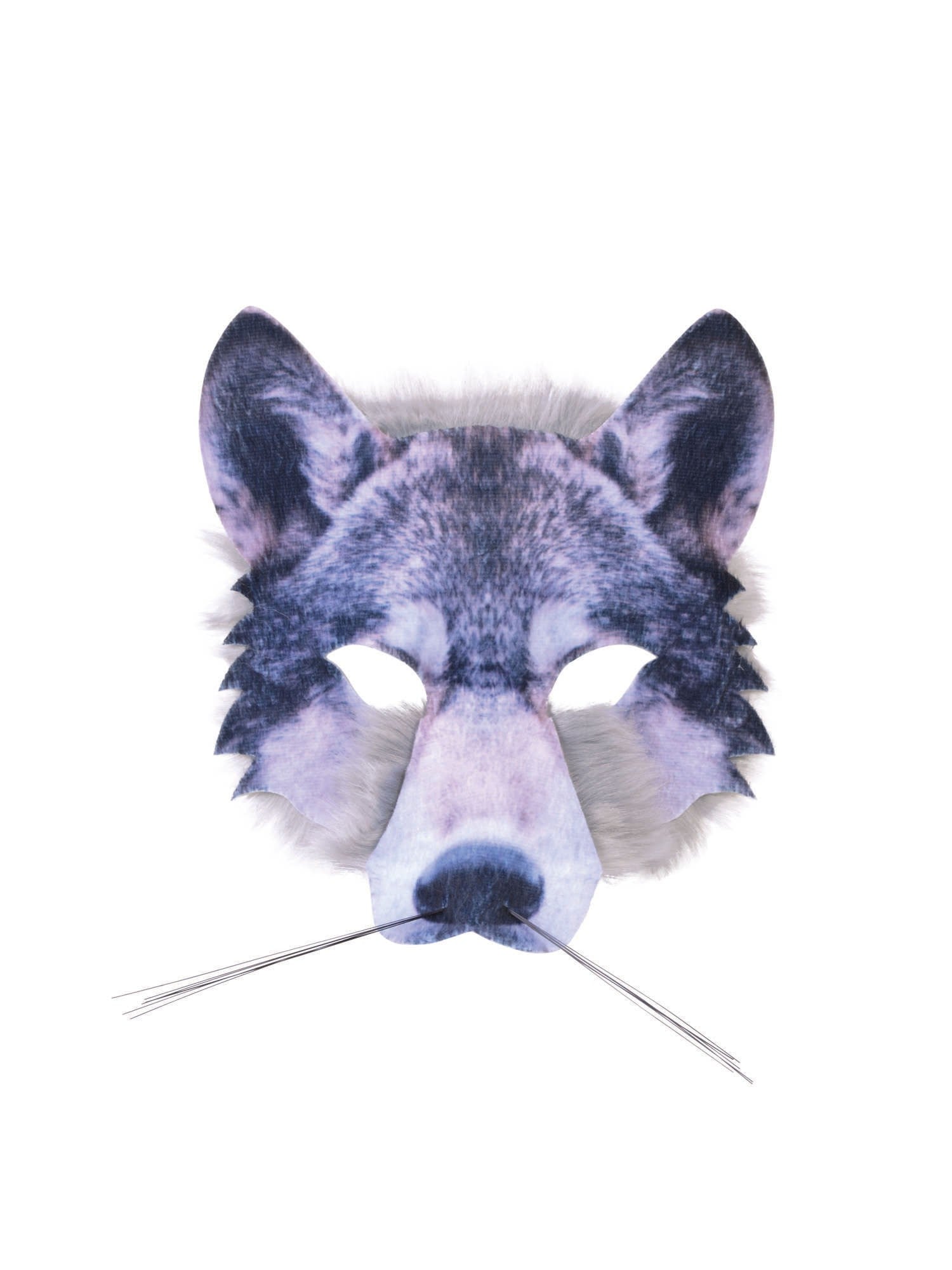 Wolf Face Mask Realistic Fur